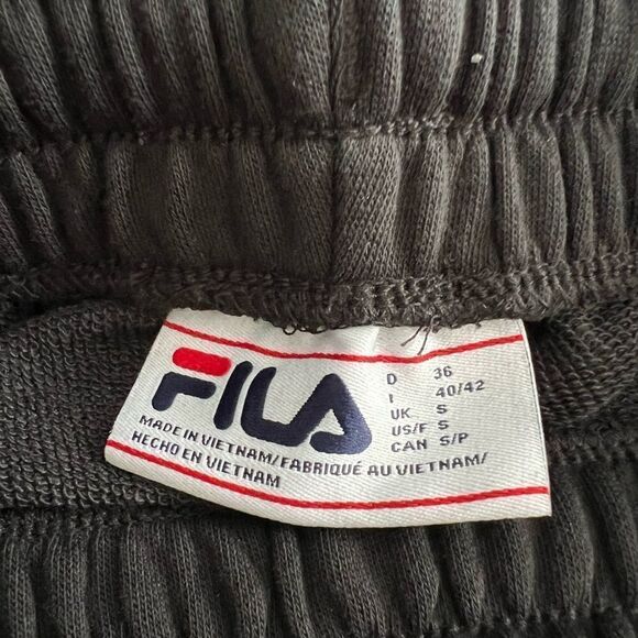 FILA Women’s French Terry Cloth Black Elastic Waist Joggers - Picture 9 of 9